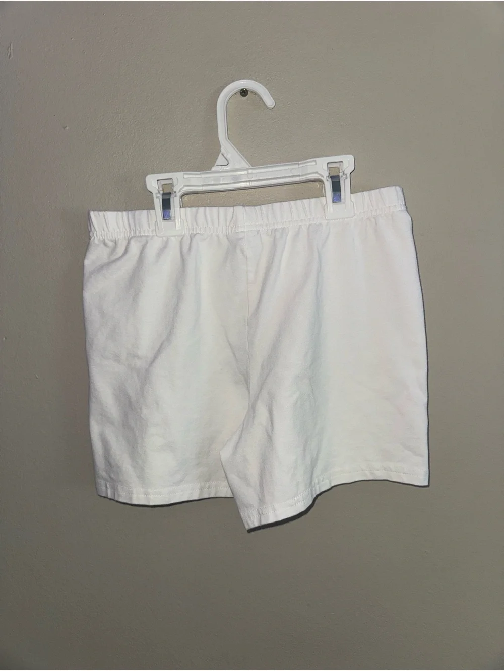 Carter's White Elastic-Waist Kids Shorts